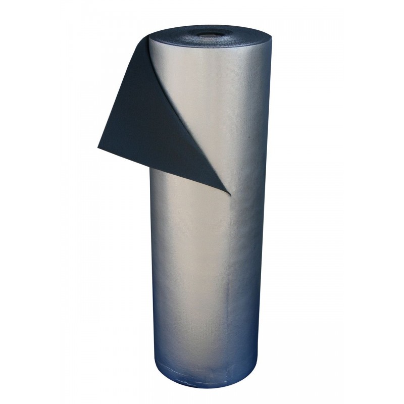 Пароізоляційна підкладка Polifoam з металізованою плівкою BOPP під ламінат, 3 мм, рулон 55 м. кв.